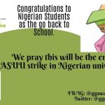 Congratulations to Nigerian Students (Asuu Resumption)